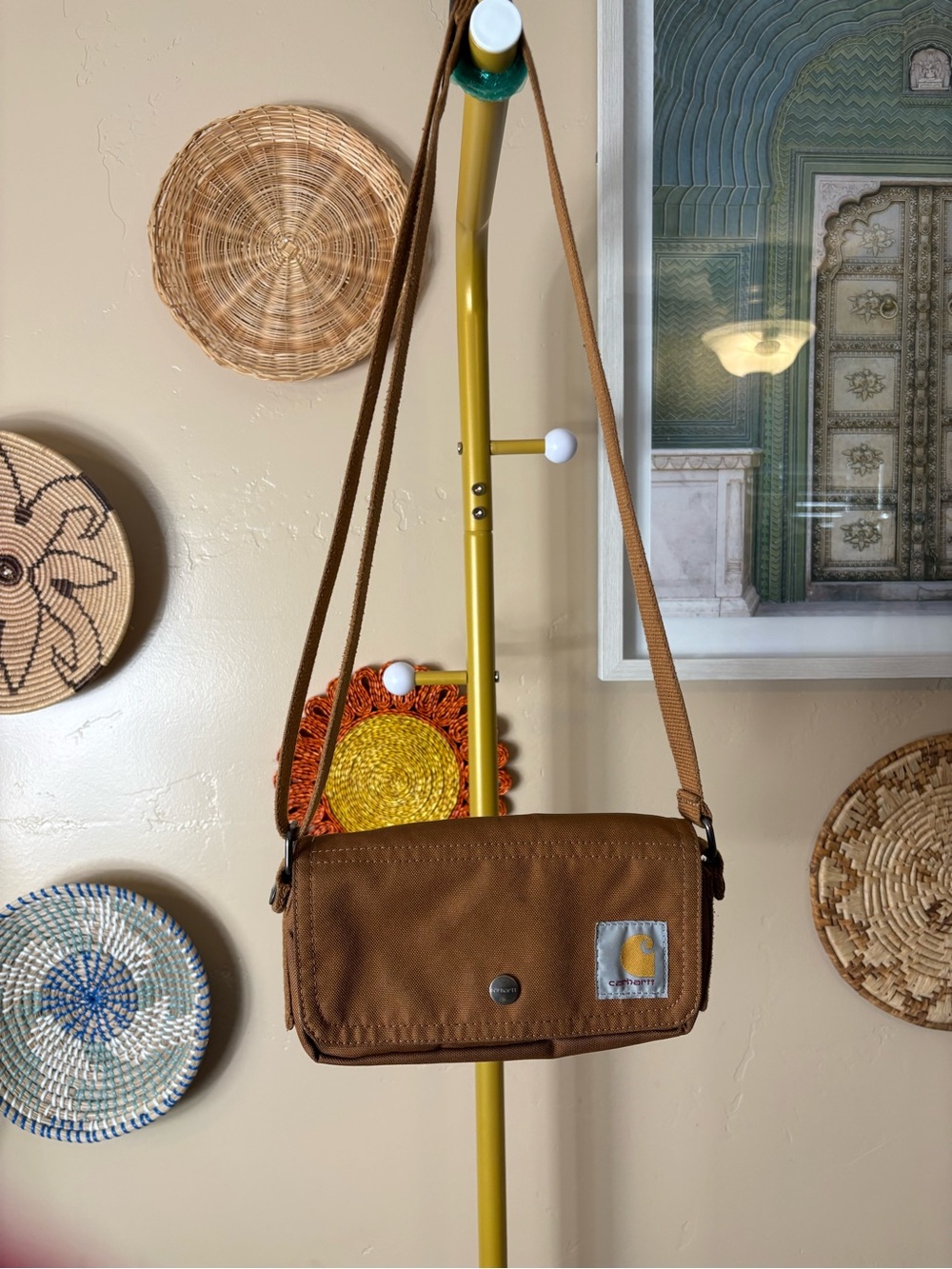 Carhartt Brown Canvas Shoulder Crossbody Bag